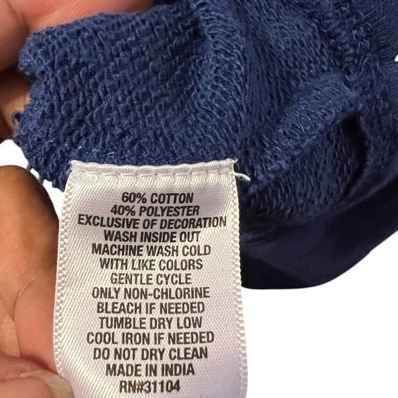 Cabana by Crown & Ivy Short Sleeve Sweatshirt Dress - Navy/Animal print - Size M - Picture 4 of 6